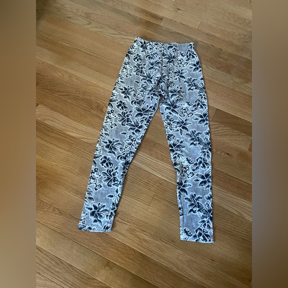 Ernest Le Gamin Skinny Pants Leggins Mickey Disney XXS Black White France - Picture 1 of 4